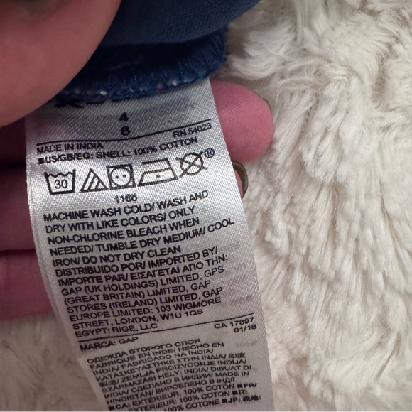 GAP City Shorts Womenâs Size 4 Multicolor Striped Boho Y2K Cotton Shorts boho - Picture 4 of 4